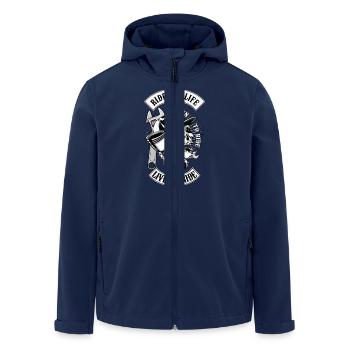 Ride Skull Sons - Veste softshell homme en polyester recyclé Stanley/Stella - marine - Devant - AI Model Male 185 light (185cm)