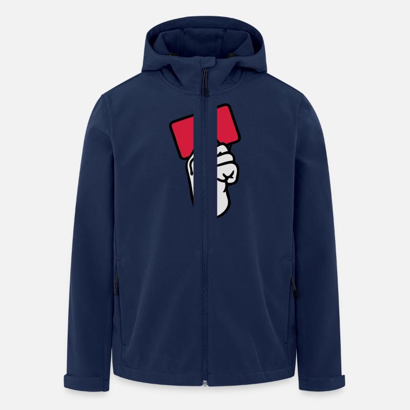 Rote Karte - Recycelte Männer Softshell-Jacke von Stanley/Stella - Navy