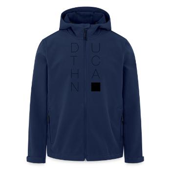 Deutschland - Recycelte Männer Softshell-Jacke von Stanley/Stella - Navy - Vorne - AI Model Male 185 light (185cm)