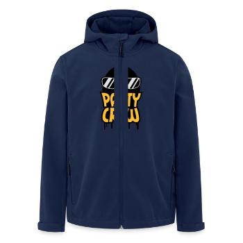 Cool Party Crew Penguin - Men’s Recycled Softshell Jacket by Stanley/Stella - navy - Front - AI Model Male 185 light (185cm)