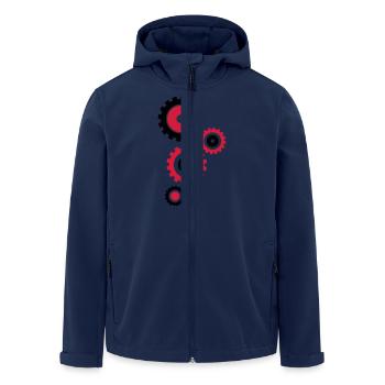 zahnraeder_hs2 - Veste softshell homme en polyester recyclé Stanley/Stella - marine - Devant - AI Model Male 185 light (185cm)
