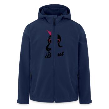 Braut - Team Braut - Recycelte Männer Softshell-Jacke von Stanley/Stella - Navy - Vorne - AI Model Male 185 light (185cm)