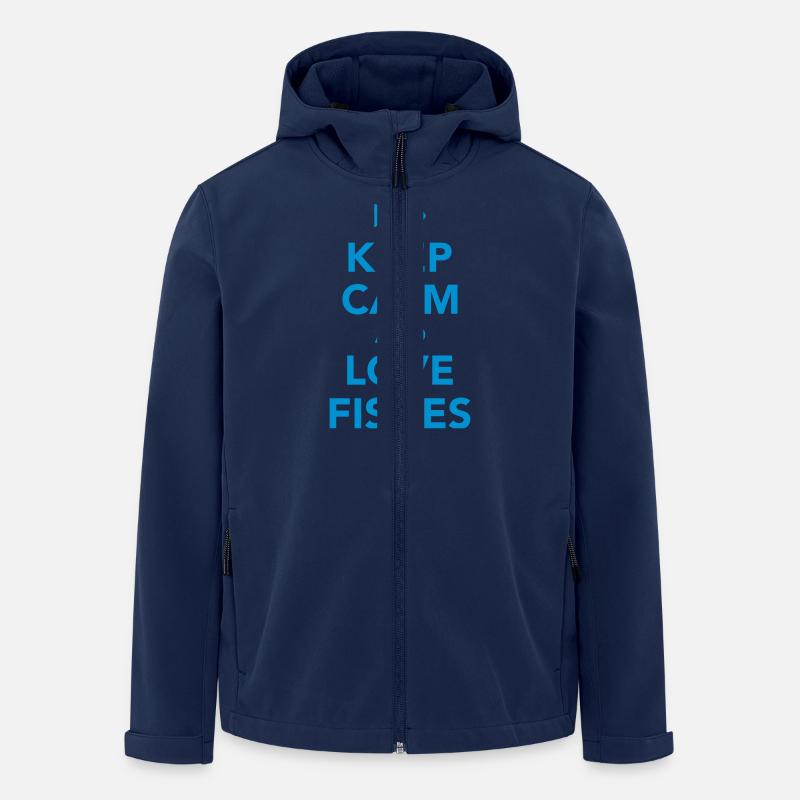 Fisch - Recycelte Männer Softshell-Jacke von Stanley/Stella - Navy