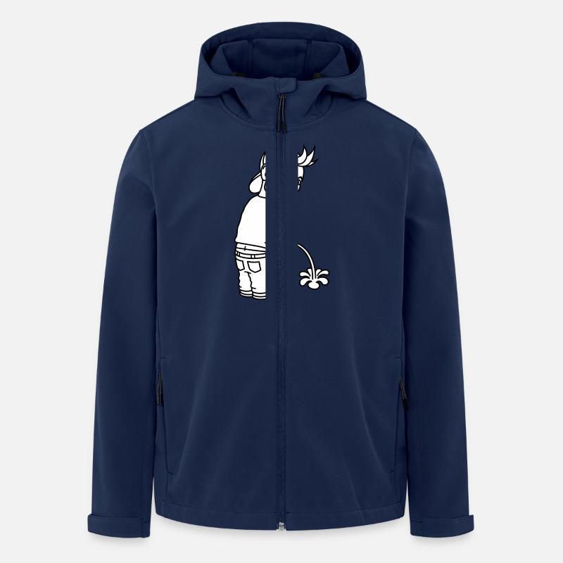 Pee Boy 2c - Veste softshell homme en polyester recyclé Stanley/Stella - marine