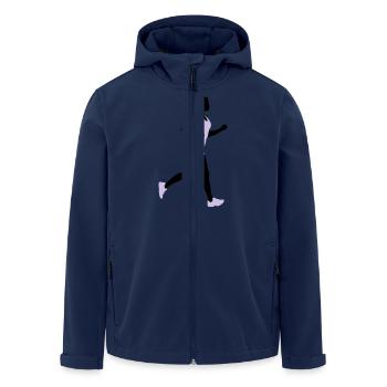 jogging_woman_032015_a_2c - Recycelte Männer Softshell-Jacke von Stanley/Stella - Navy - Vorne - AI Model Male 185 light (185cm)