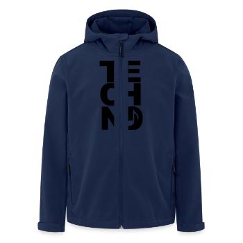 techno - Recycelte Männer Softshell-Jacke von Stanley/Stella - Navy - Vorne - AI Model Male 185 light (185cm)
