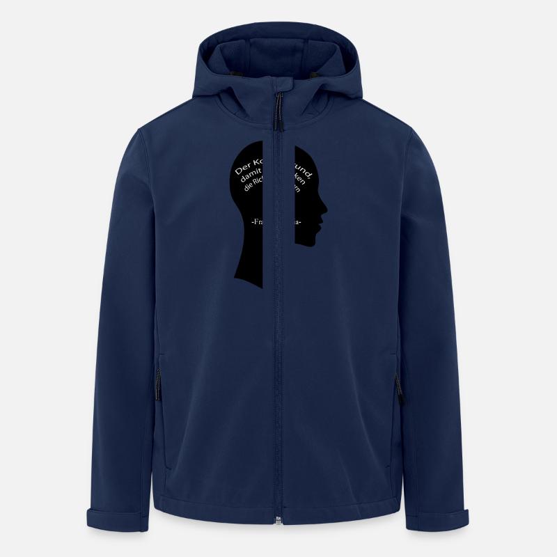 der_kopf_ist - Recycelte Männer Softshell-Jacke von Stanley/Stella - Navy