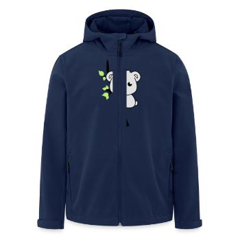 sweet_koala_002 - Veste softshell homme en polyester recyclé Stanley/Stella - marine - Devant - AI Model Male 185 light (185cm)