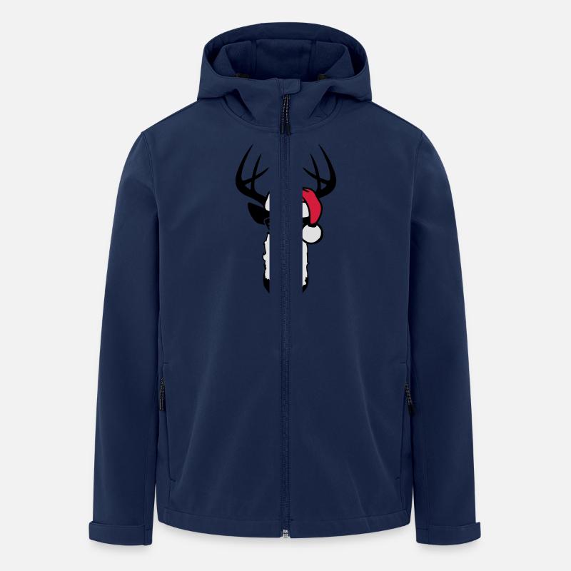 deer christmas santa - Recycelte Männer Softshell-Jacke von Stanley/Stella - Navy