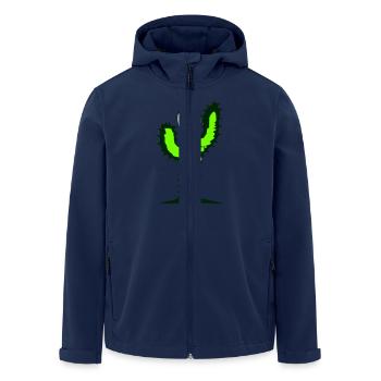 Kaktus Winter Fun Kalt Gesicht Frieren Schal Mütze - Recycelte Männer Softshell-Jacke von Stanley/Stella - Navy - Vorne - AI Model Male 185 light (185cm)