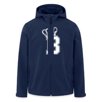 Letter B King - Men’s Recycled Softshell Jacket by Stanley/Stella - navy - Front - AI Model Male 185 light (185cm)