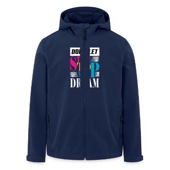 DON T LET THEM - Veste softshell homme en polyester recyclé Stanley/Stella - marine - Devant - AI Model Male 185 light (185cm)