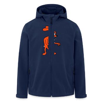 Bunny Monster Evil Ravenous Halloween Drool Spit - Men’s Recycled Softshell Jacket by Stanley/Stella - navy - Front - AI Model Male 185 light (185cm)