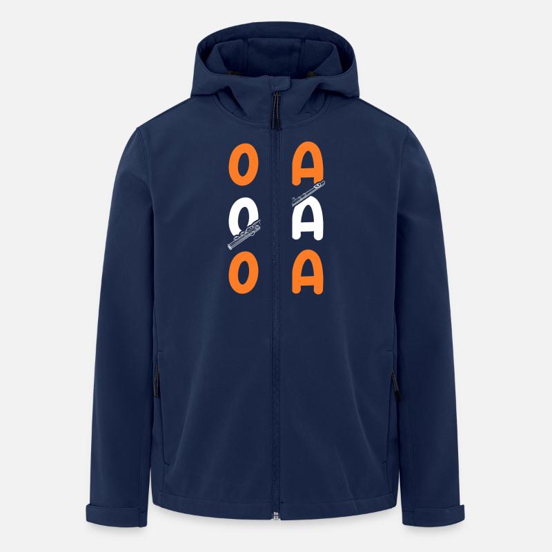Flötist Opa Querflöte - Recycelte Männer Softshell-Jacke von Stanley/Stella - Navy