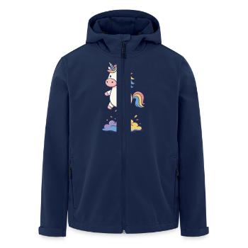 Licorne - Veste softshell homme en polyester recyclé Stanley/Stella - marine - Devant - AI Model Male 185 light (185cm)