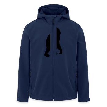 Orang-outan - Veste softshell homme en polyester recyclé Stanley/Stella - marine - Devant - AI Model Male 185 light (185cm)