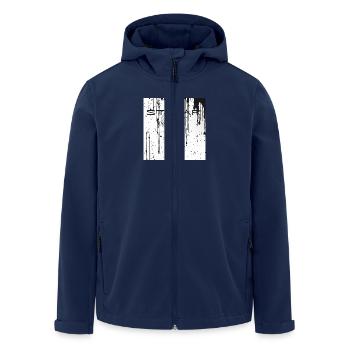 FURTIVITÉ - Veste softshell homme en polyester recyclé Stanley/Stella - marine - Devant - AI Model Male 185 light (185cm)