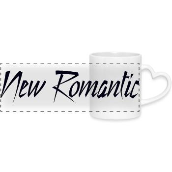 New Romantic - Panoramatasse mit Herzhenkel - Weiß - Vorne