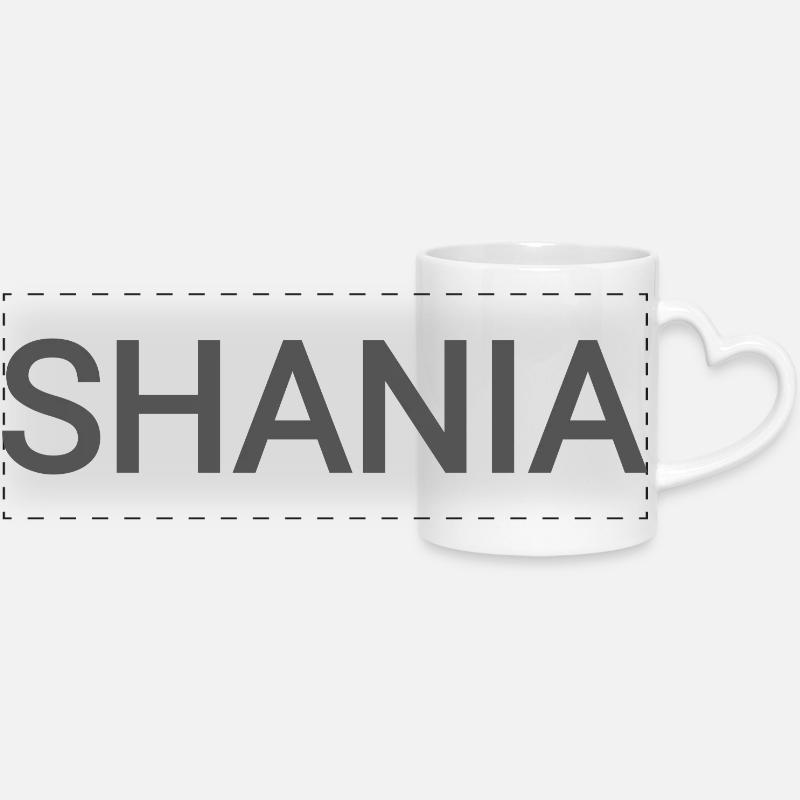 SHANIA mane - Panoramatasse mit Herzhenkel - Weiß