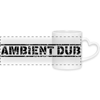 Ambient Dub - Panoramatasse mit Herzhenkel - Weiß - Vorne