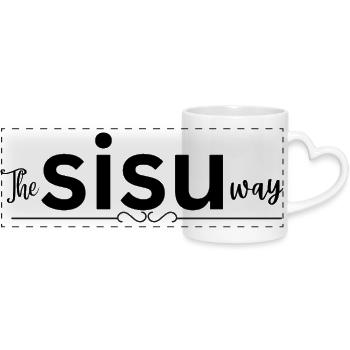 La voie Sisu - Mug panoramique avec anse en forme de cœur - blanc - Devant