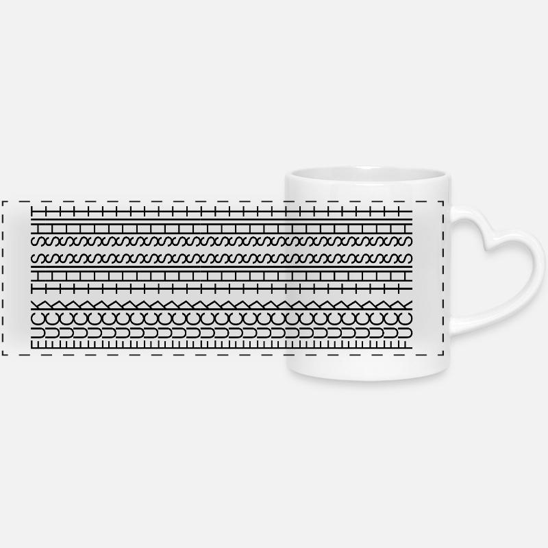 Fuck this shit Panorama Tasse sarkastische Tasse - Panoramatasse mit Herzhenkel - Weiß