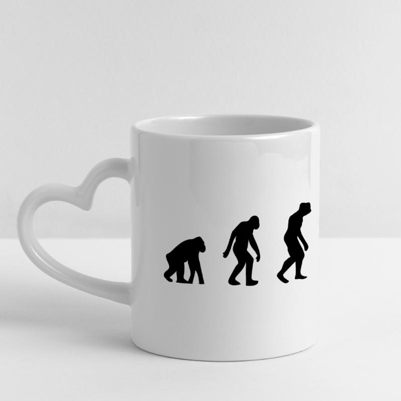 L évolution de la Plongée Mug panoramique avec anse en forme de cœur