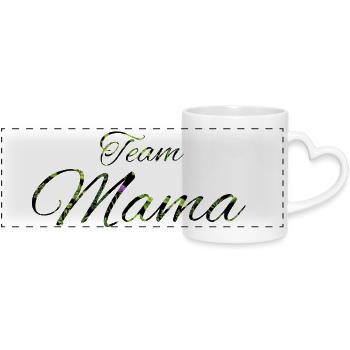 Bonne Année Green Leaves Script - Mug panoramique avec anse en forme de cœur - blanc - Devant