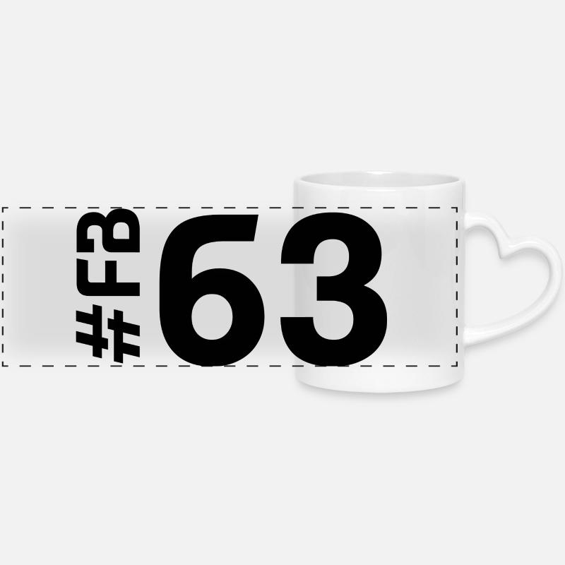 FB63 2025 - Panoramic mug with heart handle - white