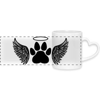 Mémorial des animaux de compagnie - Mug panoramique avec anse en forme de cœur - blanc - Devant
