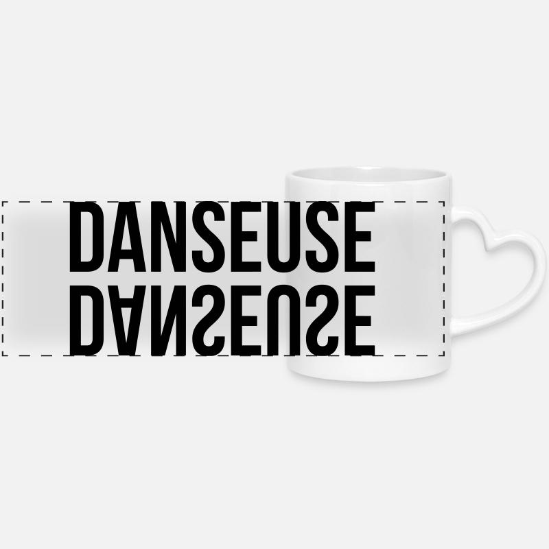 Dancer - Dance - Panoramic mug with heart handle - white