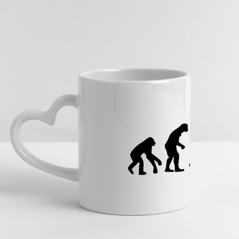 Évolution Rapper Mug panoramique avec anse en forme de cœur