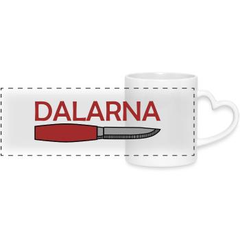Dalarna - Panoramic mug with heart handle - white - Front