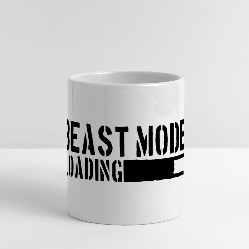 Beast Mode Loading Power Panoramatasse mit Herzhenkel