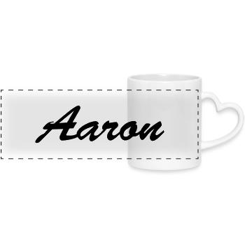 Aaron - Panoramatasse mit Herzhenkel - Weiß - Vorne