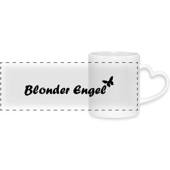 blonder engel - Panoramatasse mit Herzhenkel - Weiß - Vorne