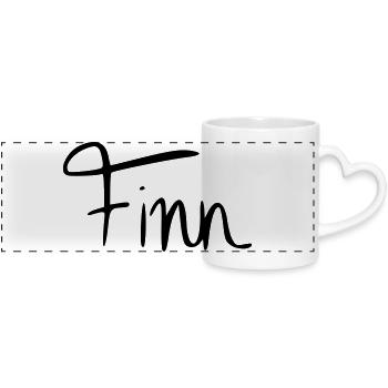 Finn - Panoramatasse mit Herzhenkel - Weiß - Vorne
