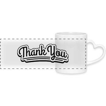 thank_you_hy1 - Panoramatasse mit Herzhenkel - Weiß - Vorne