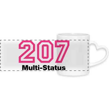 Error 207 Multi-Status - Panoramatasse mit Herzhenkel - Weiß - Vorne