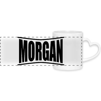 t-shirt Morgan t-shirt gift idea - Panoramic mug with heart handle - white - Front