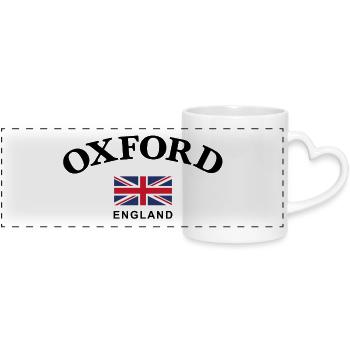 Oxford, England - Panoramatasse mit Herzhenkel - Weiß - Vorne