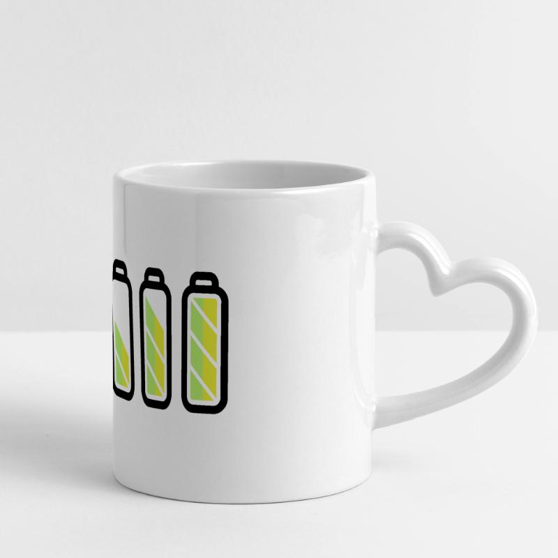 battery_loading Panoramic mug with heart handle