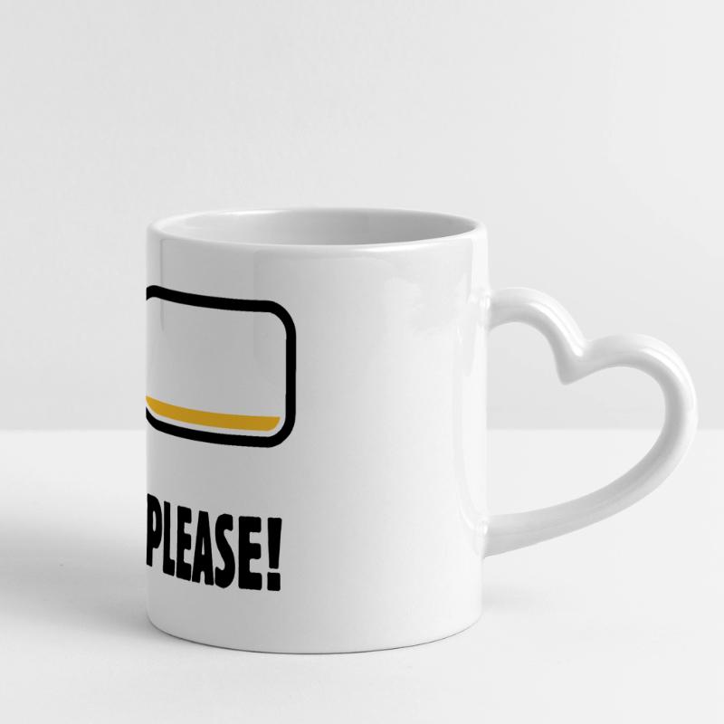 Next Please! (Bier / Bierchen / POS 2C) Panoramatasse mit Herzhenkel