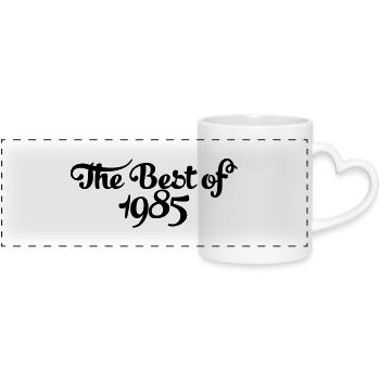 Geburtstag - Birthday - the best of 1985 (fr) - Mug panoramique avec anse en forme de cœur - blanc - Devant