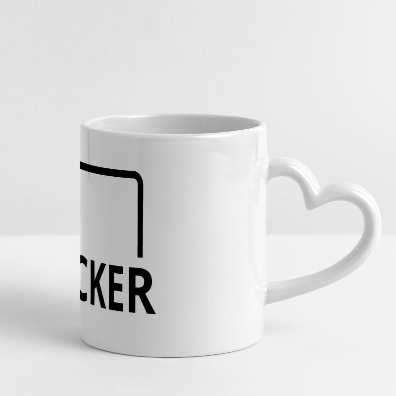 Hacker programmeur informatique Mug panoramique avec anse en forme de cœur