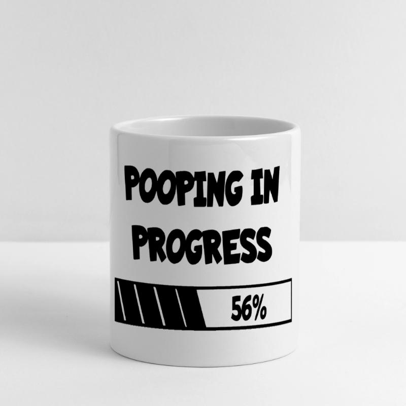 Caca en devenir, progrès * Mug panoramique avec anse en forme de cœur