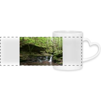 Schwarzwälder Monbach - Panoramatasse mit Herzhenkel - Weiß - Vorne