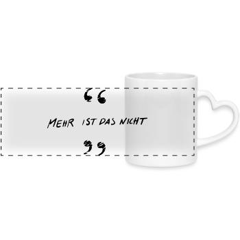That's all it is - Panoramic mug with heart handle - white - Front
