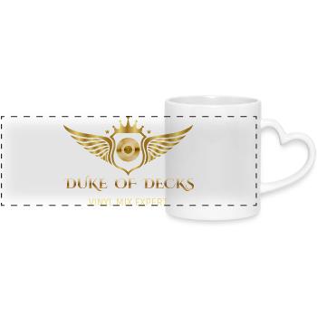 DUKE OF DECKS - Panoramatasse mit Herzhenkel - Weiß - Vorne