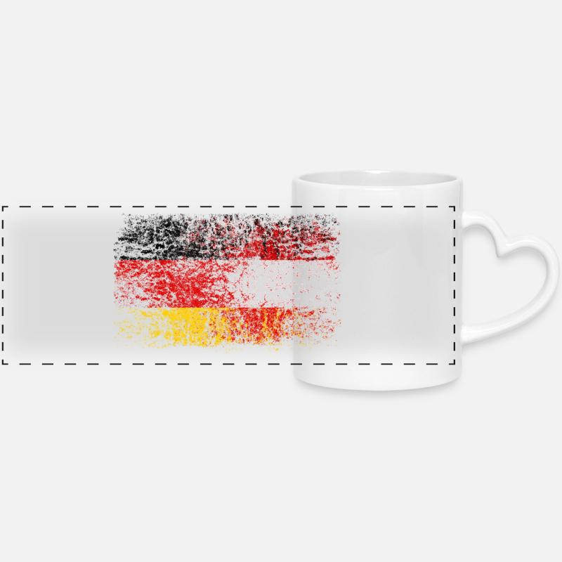 Germany Austria 002 AllroundDesigns - Panoramic mug with heart handle - white